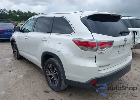 2016 Toyota Highlander Xle V6 from USA, damaged, VIN 5TDKKRFH3GS122623